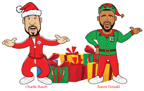 Chargie and Aaron Donald Characters