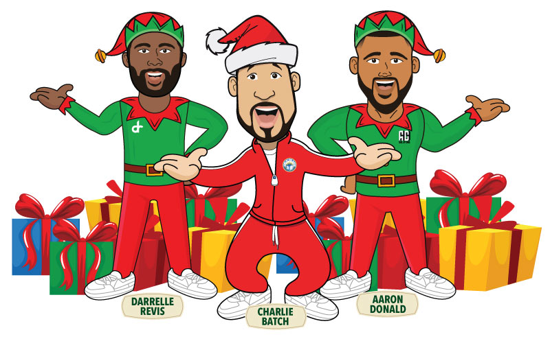 Charlie Batch, Darrelle Revis, and Aaron Donald Characters